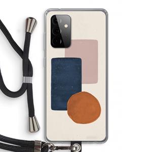 CaseCompany Geo #3: Samsung Galaxy A72 5G Transparant Hoesje met koord