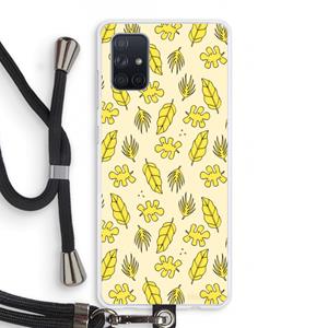 CaseCompany Herfst: Samsung Galaxy A71 Transparant Hoesje met koord