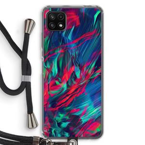 CaseCompany Pilgrims Of The Sea: Samsung Galaxy A22 5G Transparant Hoesje met koord