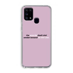 CaseCompany uw waarde daalt niet: Samsung Galaxy M31 Transparant Hoesje