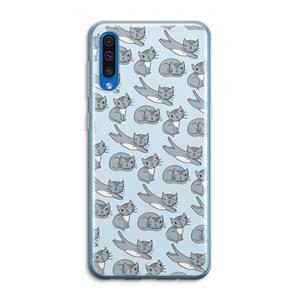 CaseCompany Poezen: Samsung Galaxy A50 Transparant Hoesje