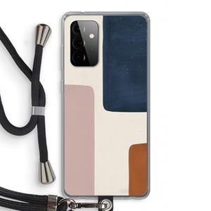 CaseCompany Geo #5: Samsung Galaxy A72 5G Transparant Hoesje met koord