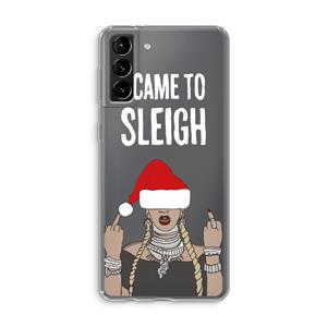 CaseCompany Came To Sleigh: Samsung Galaxy S21 Plus Transparant Hoesje