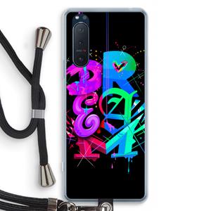 CaseCompany Dream: Sony Xperia 5 II Transparant Hoesje met koord