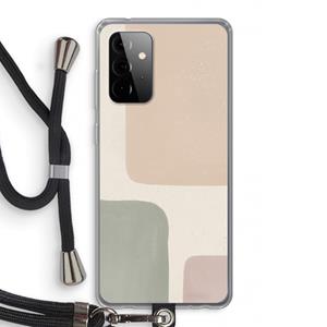 CaseCompany Geo #7: Samsung Galaxy A72 5G Transparant Hoesje met koord