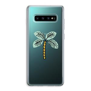CaseCompany Palmboom: Samsung Galaxy S10 Plus Transparant Hoesje