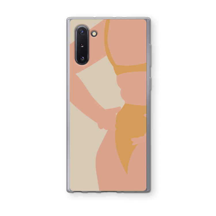 CaseCompany Bikini body: Samsung Galaxy Note 10 Transparant Hoesje