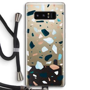CaseCompany Terrazzo N°13: Samsung Galaxy Note 8 Transparant Hoesje met koord