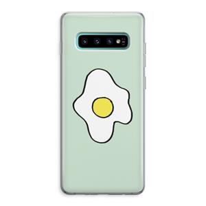 CaseCompany Spiegelei: Samsung Galaxy S10 Plus Transparant Hoesje