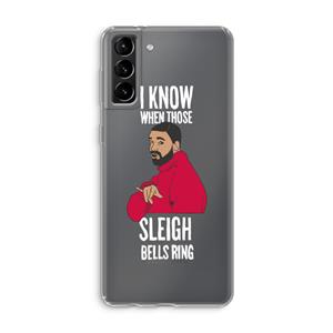 CaseCompany Sleigh Bells Ring: Samsung Galaxy S21 Plus Transparant Hoesje