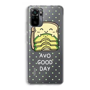 CaseCompany Avo Good Day: Xiaomi Redmi Note 10 Pro Transparant Hoesje