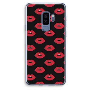CaseCompany Lips: Samsung Galaxy S9 Plus Transparant Hoesje