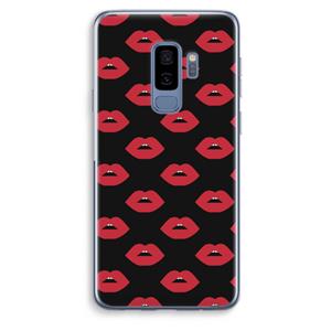 CaseCompany Lips: Samsung Galaxy S9 Plus Transparant Hoesje