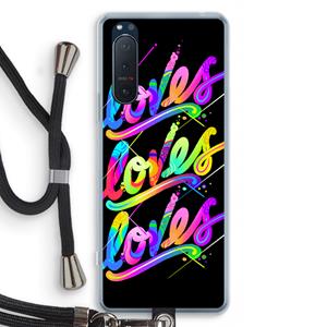 CaseCompany Loves: Sony Xperia 5 II Transparant Hoesje met koord