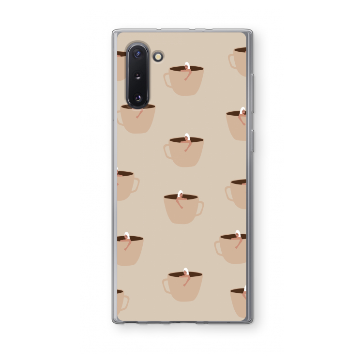 CaseCompany Morning coffee: Samsung Galaxy Note 10 Transparant Hoesje