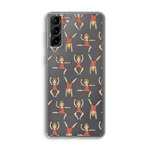 CaseCompany Gymboys: Samsung Galaxy S21 Plus Transparant Hoesje