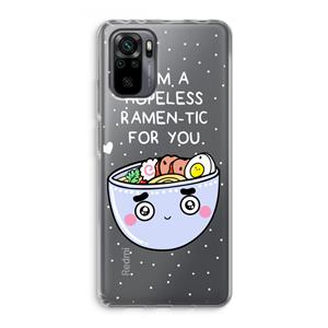 CaseCompany I'm A Hopeless Ramen-Tic For You: Xiaomi Redmi Note 10 Pro Transparant Hoesje