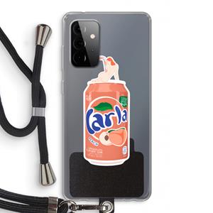 CaseCompany S(peach)less: Samsung Galaxy A72 5G Transparant Hoesje met koord