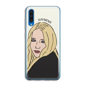 CaseCompany Mary Kate: Samsung Galaxy A50 Transparant Hoesje