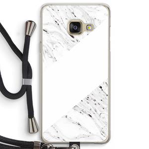 CaseCompany Biggest stripe: Samsung Galaxy A3 (2016) Transparant Hoesje met koord