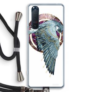CaseCompany Golden Falcon: Sony Xperia 5 II Transparant Hoesje met koord