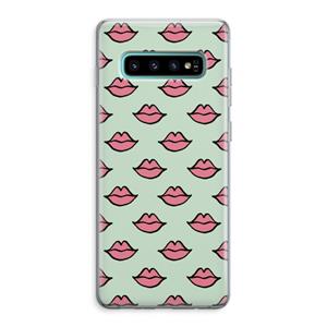 CaseCompany Lipjes: Samsung Galaxy S10 Plus Transparant Hoesje