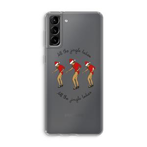 CaseCompany Jingle Ladies: Samsung Galaxy S21 Plus Transparant Hoesje