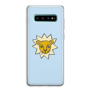 CaseCompany Kleine leeuw: Samsung Galaxy S10 Plus Transparant Hoesje
