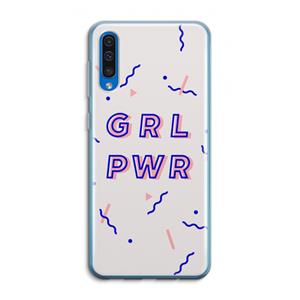 CaseCompany GRL PWR: Samsung Galaxy A50 Transparant Hoesje