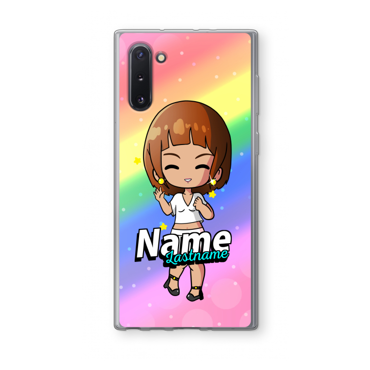 CaseCompany Chibi Maker vrouw: Samsung Galaxy Note 10 Transparant Hoesje