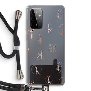 CaseCompany Dancing #3: Samsung Galaxy A72 5G Transparant Hoesje met koord