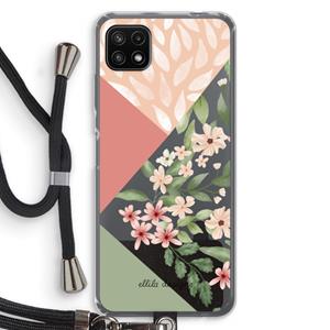 CaseCompany Sweet heaven geometrics: Samsung Galaxy A22 5G Transparant Hoesje met koord