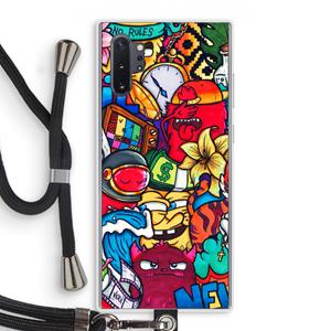 CaseCompany No Rules: Samsung Galaxy Note 10 Plus Transparant Hoesje met koord