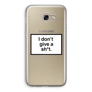 CaseCompany Don't give a shit: Samsung Galaxy A5 (2017) Transparant Hoesje