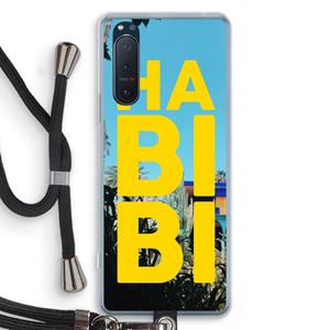 CaseCompany Habibi Majorelle : Sony Xperia 5 II Transparant Hoesje met koord