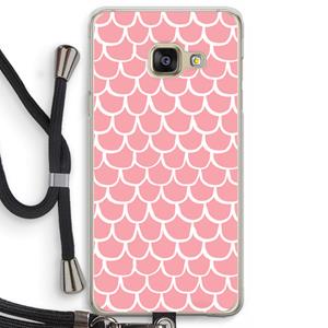 CaseCompany Dakpannetjes: Samsung Galaxy A3 (2016) Transparant Hoesje met koord