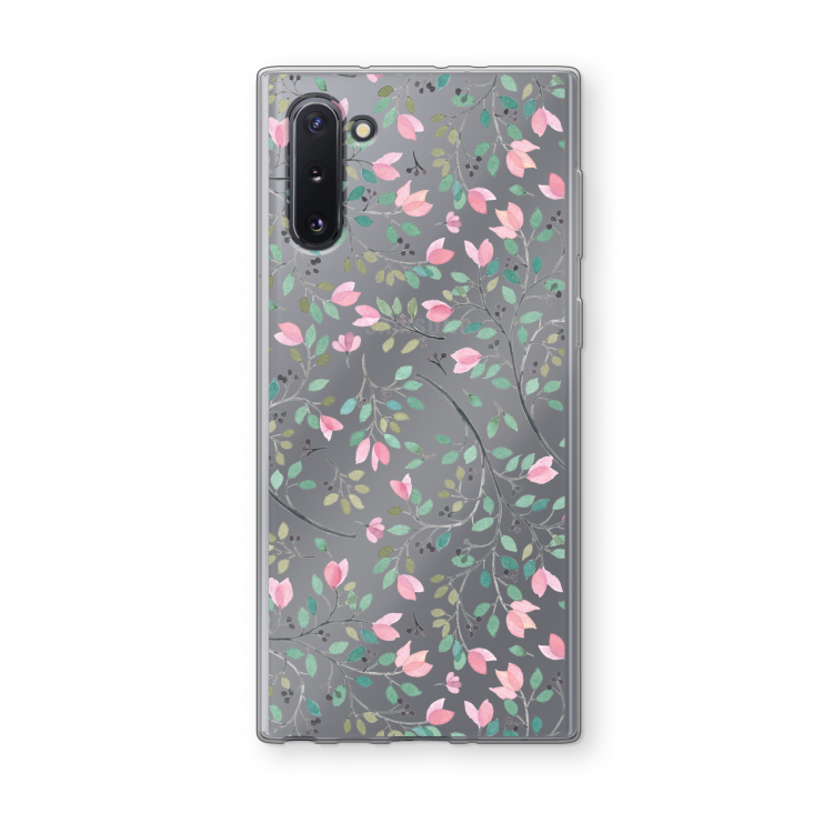 CaseCompany Sierlijke bloemen: Samsung Galaxy Note 10 Transparant Hoesje