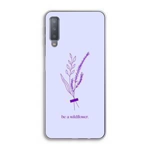CaseCompany Be a wildflower: Samsung Galaxy A7 (2018) Transparant Hoesje