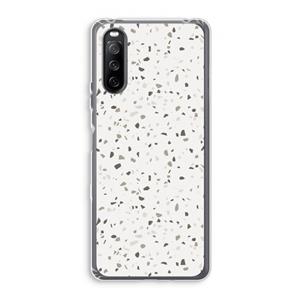 CaseCompany Terrazzo N°14: Sony Xperia 10 III Transparant Hoesje
