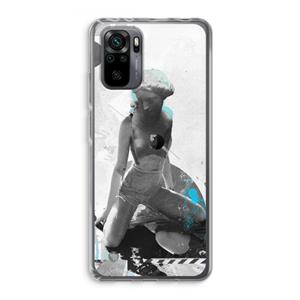 CaseCompany I will not feel a thing: Xiaomi Redmi Note 10 Pro Transparant Hoesje