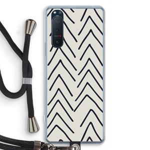 CaseCompany Marrakech Arrows: Sony Xperia 5 II Transparant Hoesje met koord