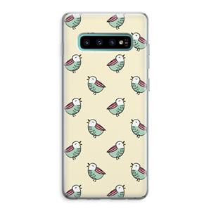 CaseCompany Vogeltjes: Samsung Galaxy S10 Plus Transparant Hoesje