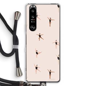 CaseCompany Dancing #1: Sony Xperia 1 III Transparant Hoesje met koord