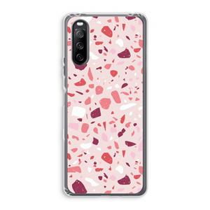 CaseCompany Terrazzo N°15: Sony Xperia 10 III Transparant Hoesje