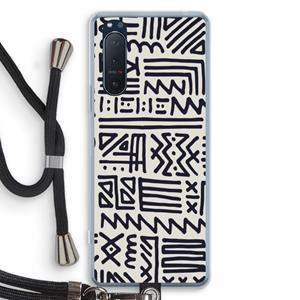 CaseCompany Marrakech print: Sony Xperia 5 II Transparant Hoesje met koord