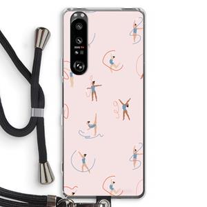 CaseCompany Dancing #3: Sony Xperia 1 III Transparant Hoesje met koord