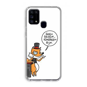 CaseCompany Geen Gezeik: Samsung Galaxy M31 Transparant Hoesje
