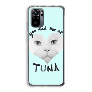 CaseCompany You had me at tuna: Xiaomi Redmi Note 10 Pro Transparant Hoesje