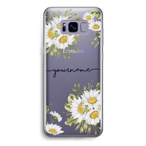 CaseCompany Daisies: Samsung Galaxy S8 Transparant Hoesje
