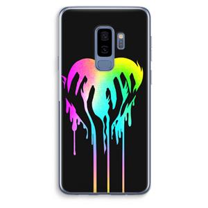 CaseCompany Hold My Heart: Samsung Galaxy S9 Plus Transparant Hoesje